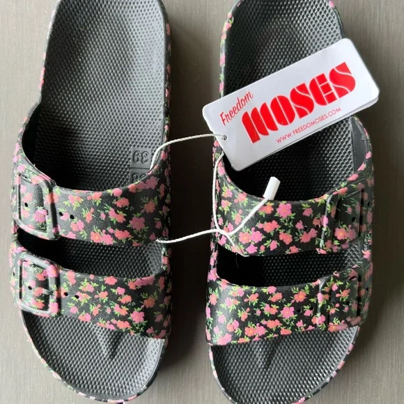 NEW!! FREEDOM MOSES FLORAL SLIDE SANDAL IN SIZE US 8-9 (EU size 38-39) - Picture 5 of 10